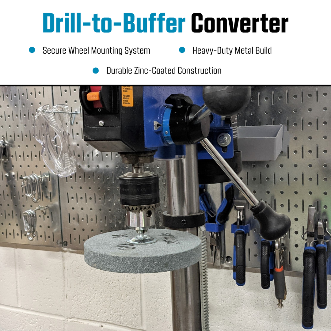 Adaptador de eje de taladro para pulir y esmerilar muelas Arber de 1/2 pulgada