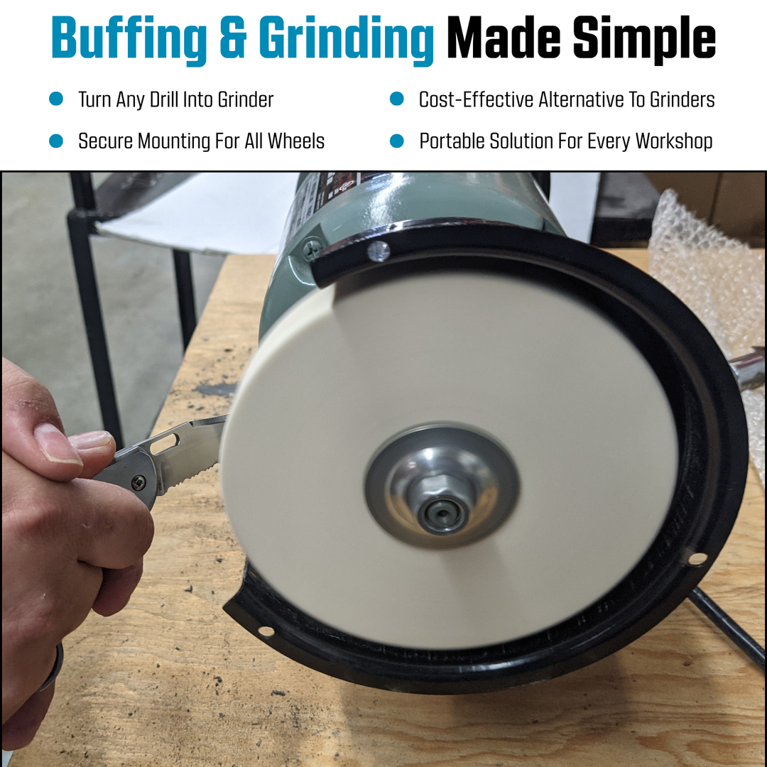 1/2-Inch Drill Arbor Adapter for Buffing and Grinding Wheels