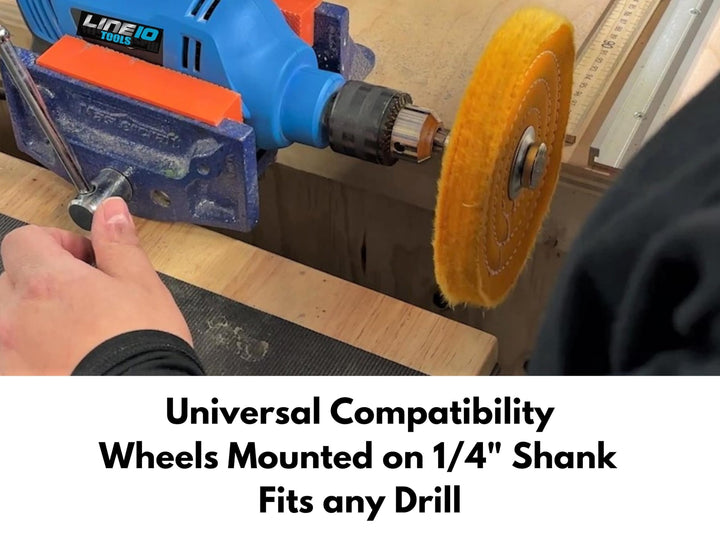 4" Metal Polishing Kit for Drill w Mounted Buffers - Comprehensive