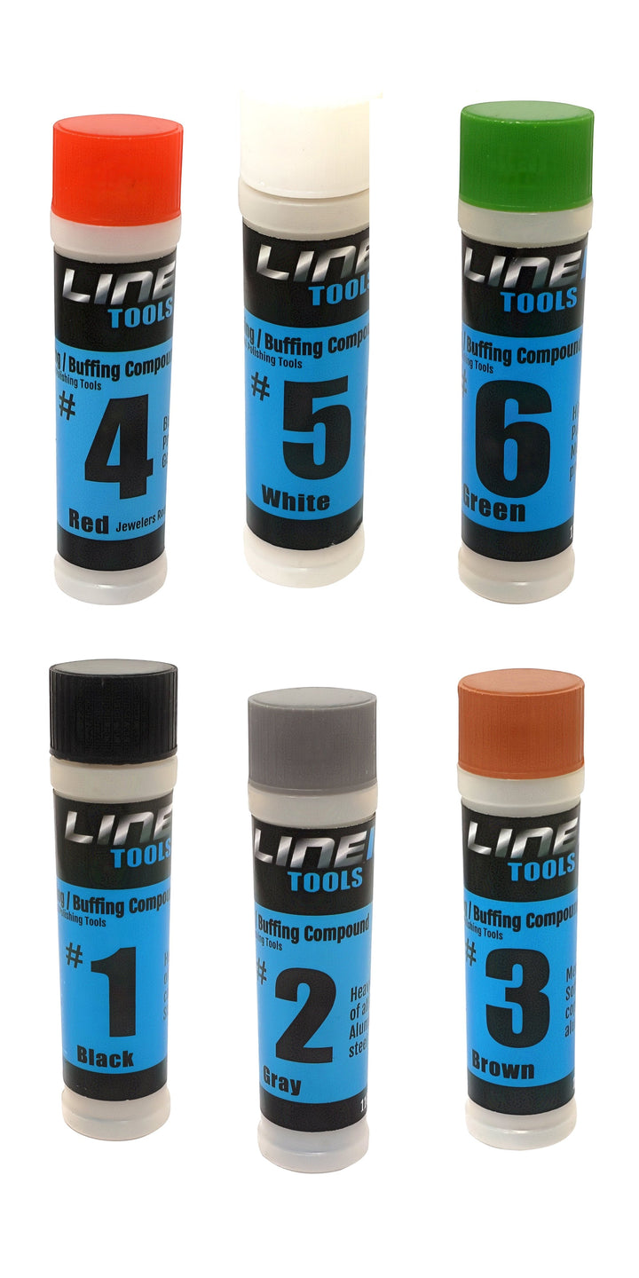 [#1 #2 #5] - Hard Metal 3pk Metal Polishing Buffing Compound Kit 4oz Polish Bars Stick