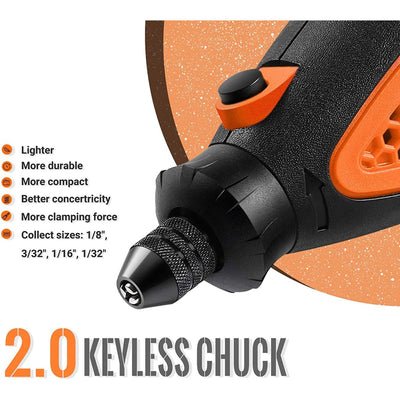 Variable Speed Rotary Tool with Case, Bits and Attachments