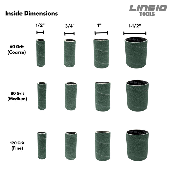 Paquet de 12 recharges de manchons abrasifs en zircone