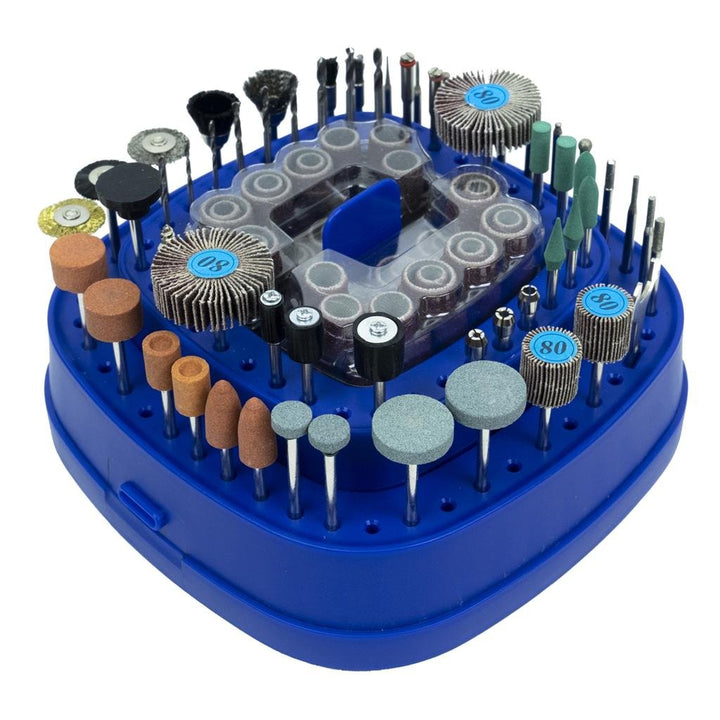 Kit d'accessoires pour outils rotatifs, 276 pièces, avec support de fraises à Base rotative