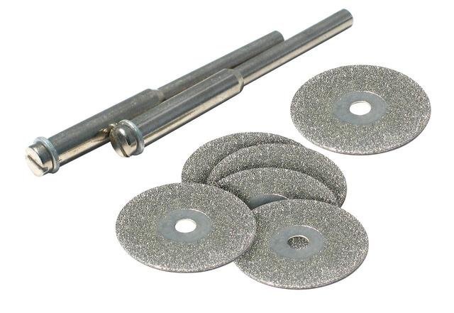 Kit de disques de meules de coupe diamantées 8 pièces pour outils rotatifs